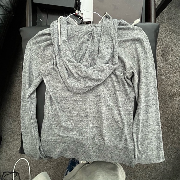 Grey Nike zip up hoodie - Picture 2 of 3